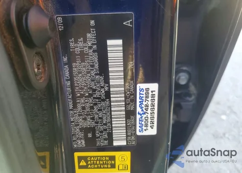 2010 Lexus Rx 350 z USA, uszkodzony, nr VIN 2T2ZK1BA0AC021964